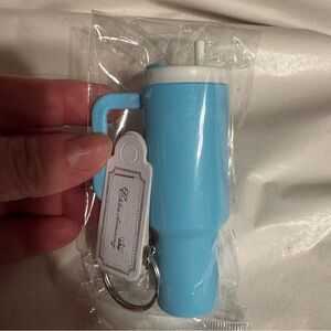 Baby Blue Tumbler Keychain